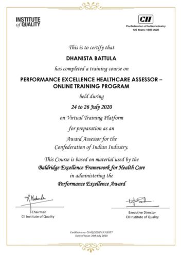 Mr Dhanista - CII Performance Excellence